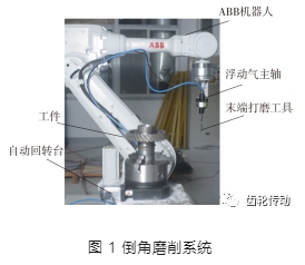 機(jī)器人磨削用于高硬度弧齒錐齒輪倒角